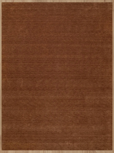 Tapis Gabbeh en laine fait main, tons terreux caramel, style minimaliste, pour salon et chambre. - Product Image 3