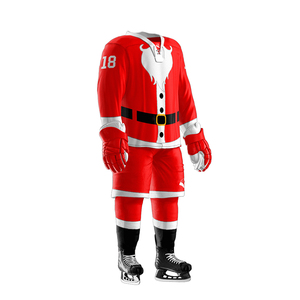 Pro Style Fight Strap Heavyweight Ice Hockey Uniforms High-Density Sublimation Printing Ice Hockey Team Wear - Product Image 4