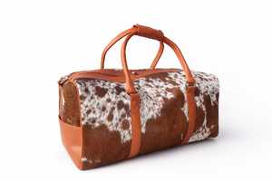 Bolsa de Viaje de Cuero Genuino Estilo Rústico Vintage con Cierre de Cremallera, Ligera, para Fin de Semana o Viajes Cortos LHODB-0048 - Product Image 5
