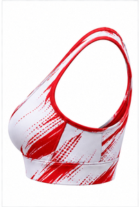 Soutien-gorge de sport pour femme sans couture, respirant, pour fitness, yoga, gym, course à pied, entraînement, crop top en tissu extensible avec logo, faible MOQ, maintien moyen - Product Image 2