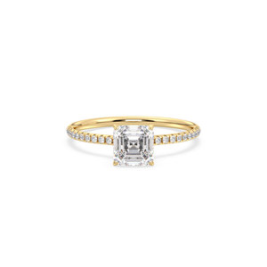 Bague de fiançailles REYES Luxury en or massif 14 carats avec diamant de laboratoire HPHT CVD de 1,24 carat pour femme, fabrication sur mesure OEM ODM, bijoux fins. - Product Image 2