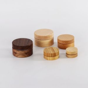 Wooden Spice <b>Jar</b> <b>Storage</b> Container Classic Design Multifunction 250mL Capacity Eco-Friendly Durable Wooden Lid Seasoning - Product Image 4