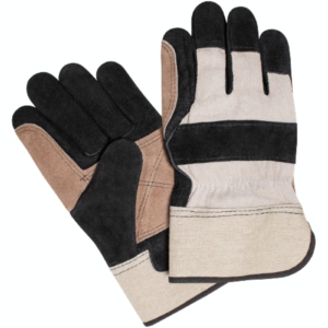 Premium <b>Cow</b> Split Leather Work Gloves Heavy Duty Protective Safety Gloves With Durable Canvas Back & Cuff For Construction - Product Image 1