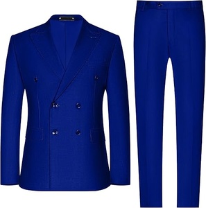 Men athletic fit <b>pant</b> coat suit stretch fabric modern business wear - Product Image 4