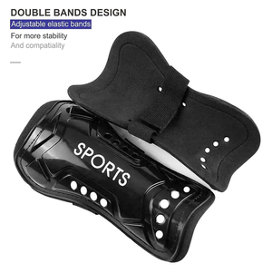 Protège-tibias de sport bleus taille M, légers, protection pour adultes, toutes saisons, fermeture auto-agrippante - Product Image 3