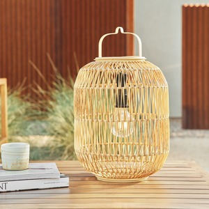 Lanternes en rotin naturel et en bambou, porte-bougies tissés pour la maison, le jardin, la décoration bohème, lampe de table, lanterne en osier - Product Image 5