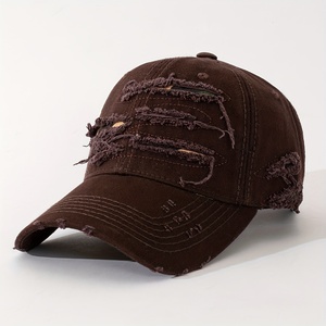Distressed Cotton Baseball <b>Cap</b> Adjustable Casual Sports Hat Custom Embroidery <b>Vintage</b> Baseball <b>Cap</b> Distressed Cotton <b>Cap</b> - Product Image 5