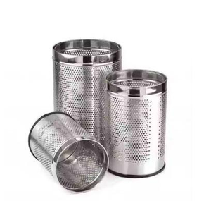 Juego de 3 Cubos de Basura Metálicos Atractivos y Duraderos con Acabado Brillante Galvanizado, Cubos de Basura Metálicos Sólidos para el Hogar a Precio Económico - Product Image 4