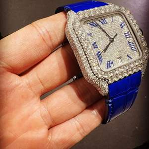 Reloj Clásico Personalizado para Hombre con Diamantes Cultivados en Laboratorio, Estilo Hip Hop, Joyería de Diamantes, Mejor Calidad, Precio al por Mayor - Product Image 5