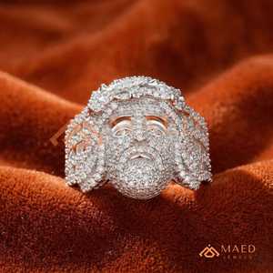Moissanite <b>Ring</b> Men Hip Hop Panther <b>Ring</b> 925 Sterling Silver <b>Iced</b> Out Pave Luxury Statement Jewelry Gift - Product Image 1