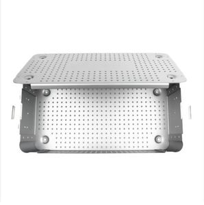 Caja de Autoclave Manual de Acero Inoxidable Alemán Perforada, Contenedor de Esterilización de Instrumentos Quirúrgicos, Alta Calidad, Garantía de 2 Años - Product Image 3