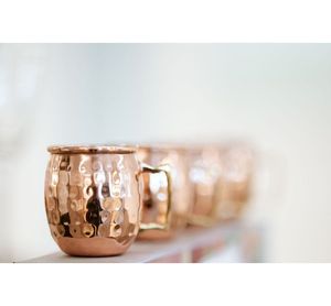 Copper drink mug collection hammered handcrafted beverage <b>cups</b> <b>reusable</b> premium cocktail serving mugs durable - Product Image 1