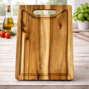 Solid Acacia Wood Cutting Board Reversible <b>Kitchen</b> Chopping Board Thick Butcher Block Natural Wood Durable Supplier - Product Image 3
