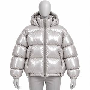 Hooded Puffer Jacket <b>Men</b> Women <b>Thermal</b> Winter Coat Windproof Water Resistant Outerwear - Product Image 2
