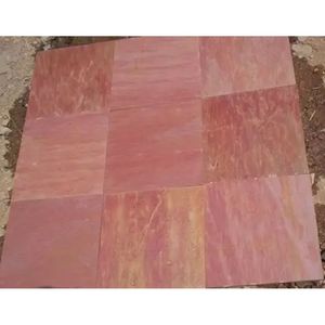 Tuiles en pierre d'ardoise rose naturelle pour revêtement mural, revêtement de sol, aménagement paysager et projets décoratifs - Product Image 1