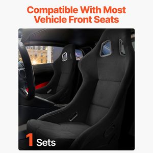 Set completo di sedile da corsa integrato con schienale confortevole, cursore a doppio blocco e schiuma ad alta resilienza per auto - Product Image 2