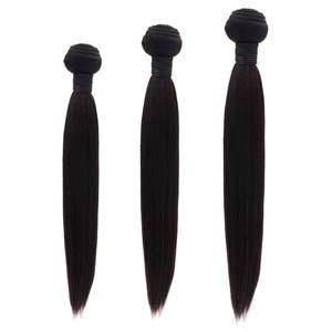 Virgin Straight Human Hair Extension Soft <b>Black</b> <b>Wrap</b> Style 1 - Product Image 1