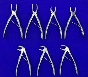 Juego de 7 Pinzas de Extracción Dental Pediátrica Azicon, Acero Inoxidable, Kit de Herramientas para Extracción de Dientes Primarios en Niños - Product Image 6