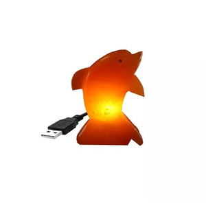 Lampes de sel de l'Himalaya miniatures USB contemporaines, collection décorative haut de gamme en cristal, alimentées par USB, avec logo personnalisé, marque privée, OEM - Product Image 1