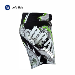 Ensemble de shorts MMA confortables de haute qualité UPF50 en polyester imprimé par transfert thermique, conception ergonomique Dragon - Product Image 5