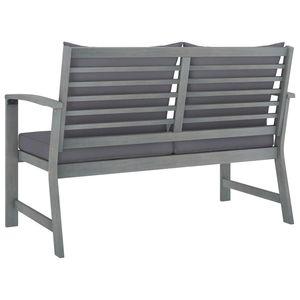 Set Lounge da Giardino in Legno Massello di Acacia Grigio di Media Durezza - Elegante Collezione di Mobili da Esterno - Product Image 6