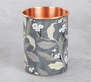 Taza de Cobre con Estampado de Flores de Cerezo, Elegante Vajilla Inspirada en la Naturaleza para Café, Té, Agua, Hogar y Regalos Premium - Product Image 5