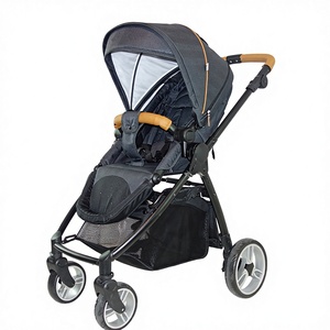 Poussette bébé de luxe confortable et sûre 3-en-1 avec cadre en acier carbone durable, portable, légère, très tendance - Product Image 1