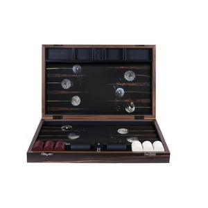 Juego de Backgammon de Madera Premium Personalizado, Juego de Mesa de Madera Clásico Plegable para Viajes, Juegos de Mesa con Logotipo Personalizado - Product Image 2
