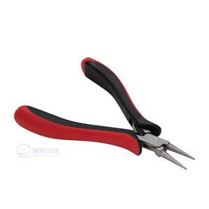 Alicates de punta redonda de 5 pulgadas para hacer argollas, de acero inoxidable, para dar forma a alambres de joyería, con agarre ergonómico antideslizante y suave. - Product Image 6