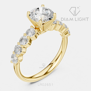 Bague de mariage ronde 1,25 carat, bijoux fins, certifiée IGI, or blanc 14 carats, diamant de laboratoire, bague de fiançailles et d'anniversaire - Product Image 4