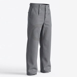 Pantalón de la Guerra Civil de Alta Calidad, Estilo Histórico, con Detalles de Costura Impecables y Corte Cómodo - Product Image 3
