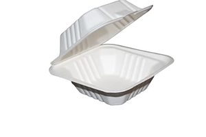 New Stackable Disposable Clamshell Food Containers Eco-Friendly Takeaway Burger Boxes Stocked 6x6 Inches Hinged <b>Lid</b> Boxes 2026 - Product Image 3