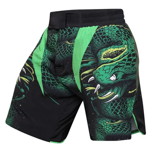 Pantalones Cortos de MMA de Alta Calidad para Hombre con Cintura Elástica Media, Secado Rápido, Estilo Deportivo, Diseño Sólido, Personalizables - Product Image 3
