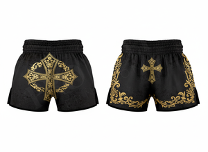 Shorts de Muay Thai de haute qualité, vente en gros directe d'usine, shorts d'entraînement de kick-boxing, shorts d'arts martiaux respirants personnalisés pour hommes - Product Image 6