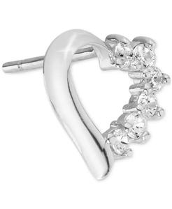 Zirconi cubici (1/4 ct. T. w.) Orecchini fiocco in argento Sterling (disponibili anche in oro 14k su argento Sterling) | Macacy's - Product Image 3