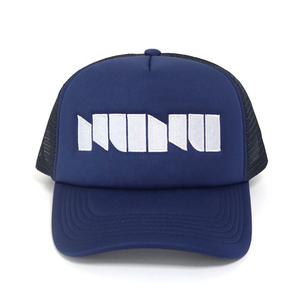 Gorra de Béisbol Unisex Azul Marino de Malla con Logotipo de Goma Blanca en Relieve, Ajustable, Estilo Casual - Product Image 2