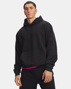 Sudadera con Capucha para Hombre, Negra, Corte Regular, 100% Algodón, con Cierre, Transpirable, Color Sólido, Informal, para Otoño, Manga Larga, Tejida - Product Image 4