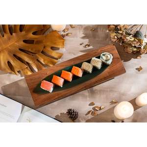 Handmade Wooden Chopping <b>Block</b> Rectangle <b>Shape</b> 1.3 cm Thick Non-Toxic & Easy to Clean Dishwasher Safe - Product Image 2