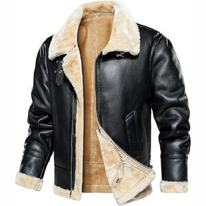 <b>Men</b> Soft Premium Leather <b>Jacket</b> Full Zip Casual Comfortable Durable Regular Fit Classic Winter Breathable Quick Dry Outerwear - Product Image 2