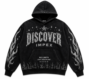Survêtement streetwear surdimensionné personnalisé délavé à l'acide |   Ensemble sweat-shirt et pantalon de survêtement à jambes larges de qualité supérieure |   OEM ODM Marque Privée - Product Image 5