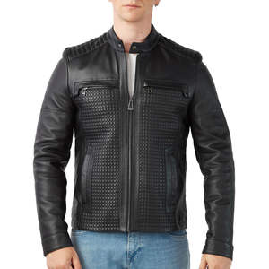 Genuine Leather 2026 New Fashion Long Sleeve Genuine Leather Motorbike <b>Jacket</b> Motorcycle & Auto Racing Winter <b>Jacket</b> - Product Image 5