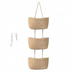 Étagère murale Art Déco en jute faite à la main de grande taille pour la décoration moderne de la maison et du bureau - Product Image 2