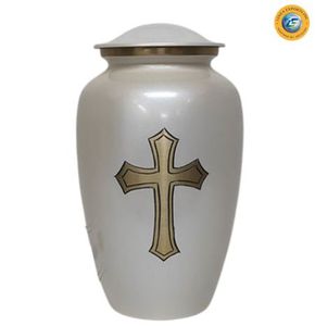 Urna Funeraria Personalizada para Adultos con Diseño Abstracto Rojo y Amarillo para Artículos Funerarios - Product Image 6