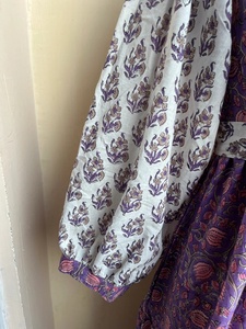 Vestido Maxi Casual de Algodón con Estampado Floral para Mujer, Superventas 2026, Bloques de Color Combinados con Cinturón, Manga Larga, Vestido Escalonado con Bolsillos - Product Image 6