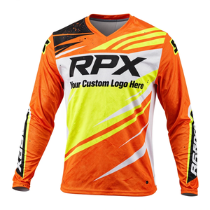 Jersey de Motocross Personalizado con Impresión Sublimada, Transpirable, Resistente al Viento, Ignífugo e Impermeable para Ciclismo, Motocross y Carreras - Product Image 2