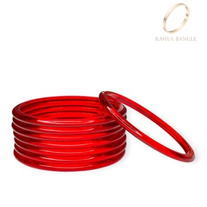 Latest Kashmiri <b>Red</b> Jelly Acrylic Bangles Set for Women Stylish Acrylic Fashion Jewellery Wholesale Price Global Export - Product Image 2
