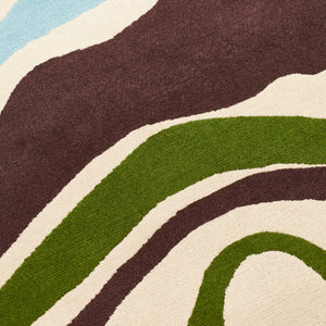 Custom Hand Tufted Scandinavian Abstract Wool Area Rug with Latex Backing Washable for Home Hotel Prayer Use - Product Image 6
