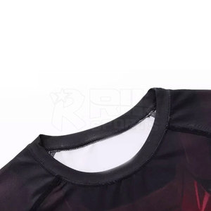 Sublimation Rash Guard Breathable Soft Fabric UV Resistant Comfortable Fit Beach And <b>Surf</b> Use - Product Image 4