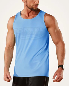 High Quality OEM Men's Casual Sports tank Top Knitted Breathable Eco-friendly 100% <b>Polyester</b> <b>Tie</b>-dye Effect Front Customized - Product Image 6