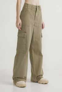 Pantalones Cargo para Mujer, Casuales, de Cintura Alta, con Múltiples Bolsillos, Cómodos, Estilo Urbano, Holgados, a la Moda - Product Image 2